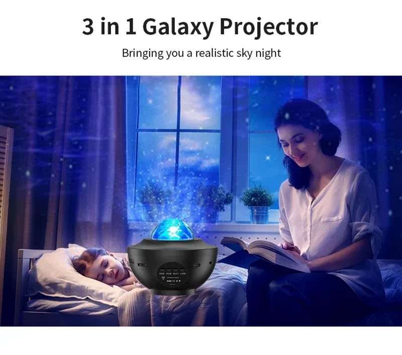 Proiettore di luce notturna a LED con galassia stellata™️