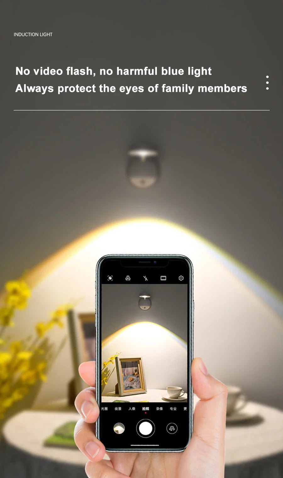 Lampada da parete wireless intelligente con rilevamento umano™️