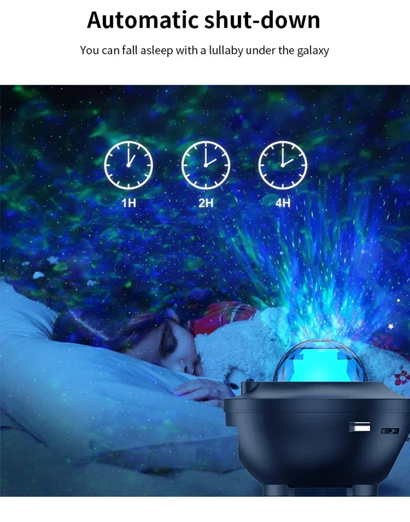 Proiettore di luce notturna a LED con galassia stellata™️