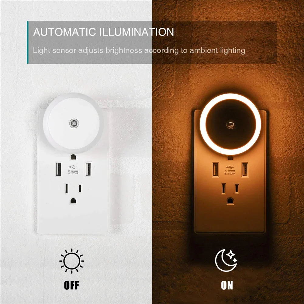 Luce notturna a LED con sensore notturno intelligente™️
