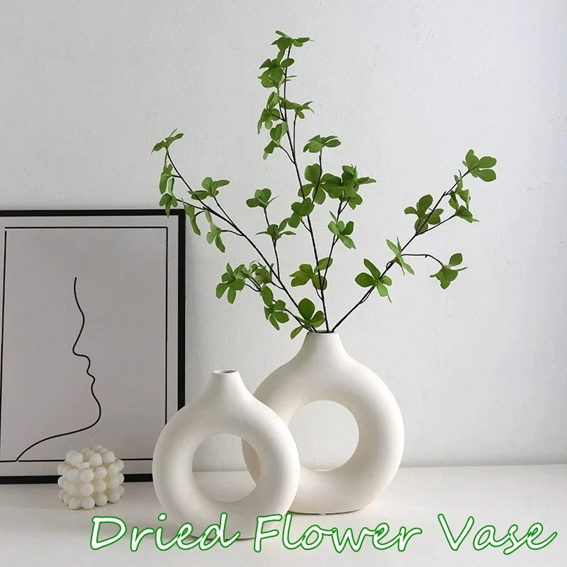 Vaso in ceramica bianca pura™️