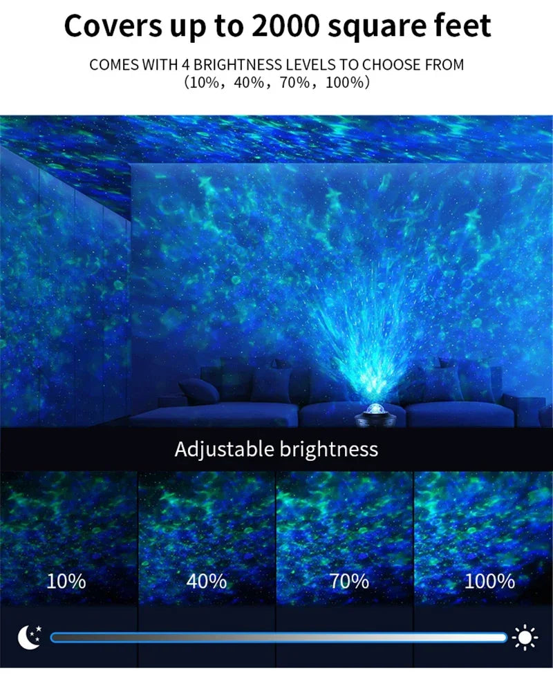 Proiettore di luce notturna a LED con galassia stellata™️