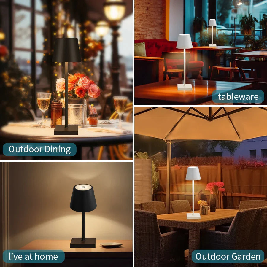 Lampada da tavolo a LED ricaricabile con interruttore touch™️