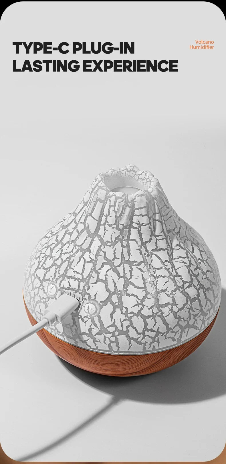 Umidificatore elettrico da tavolo USB Volcano™️