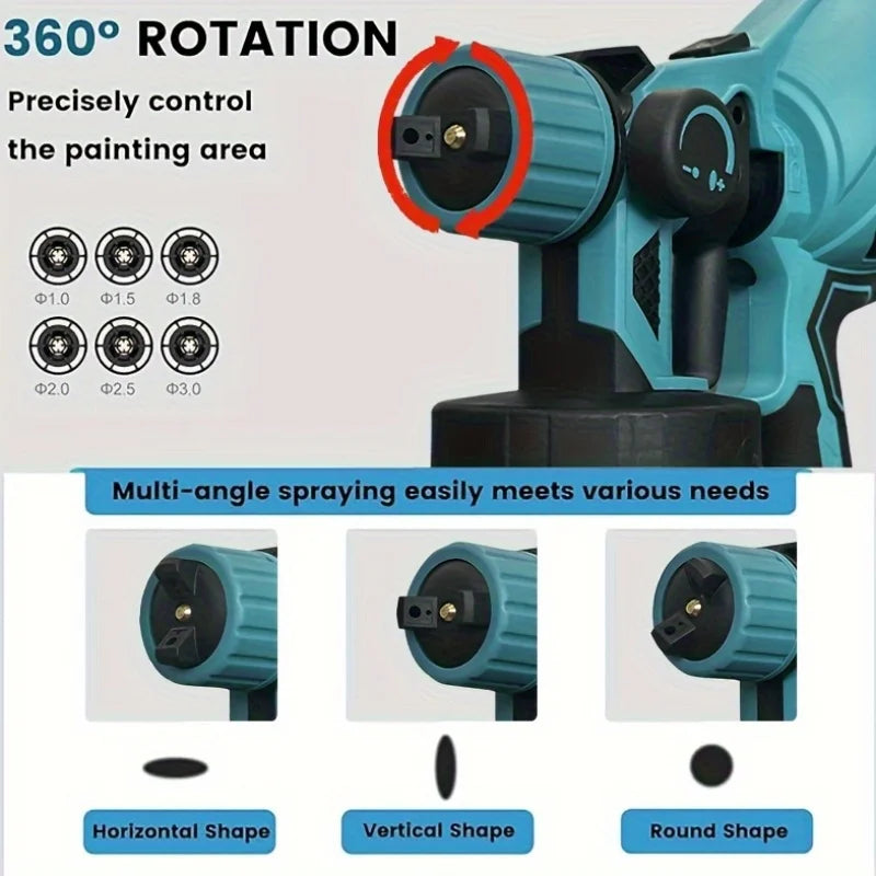 21V Cordless Paint Sprayer with Battery