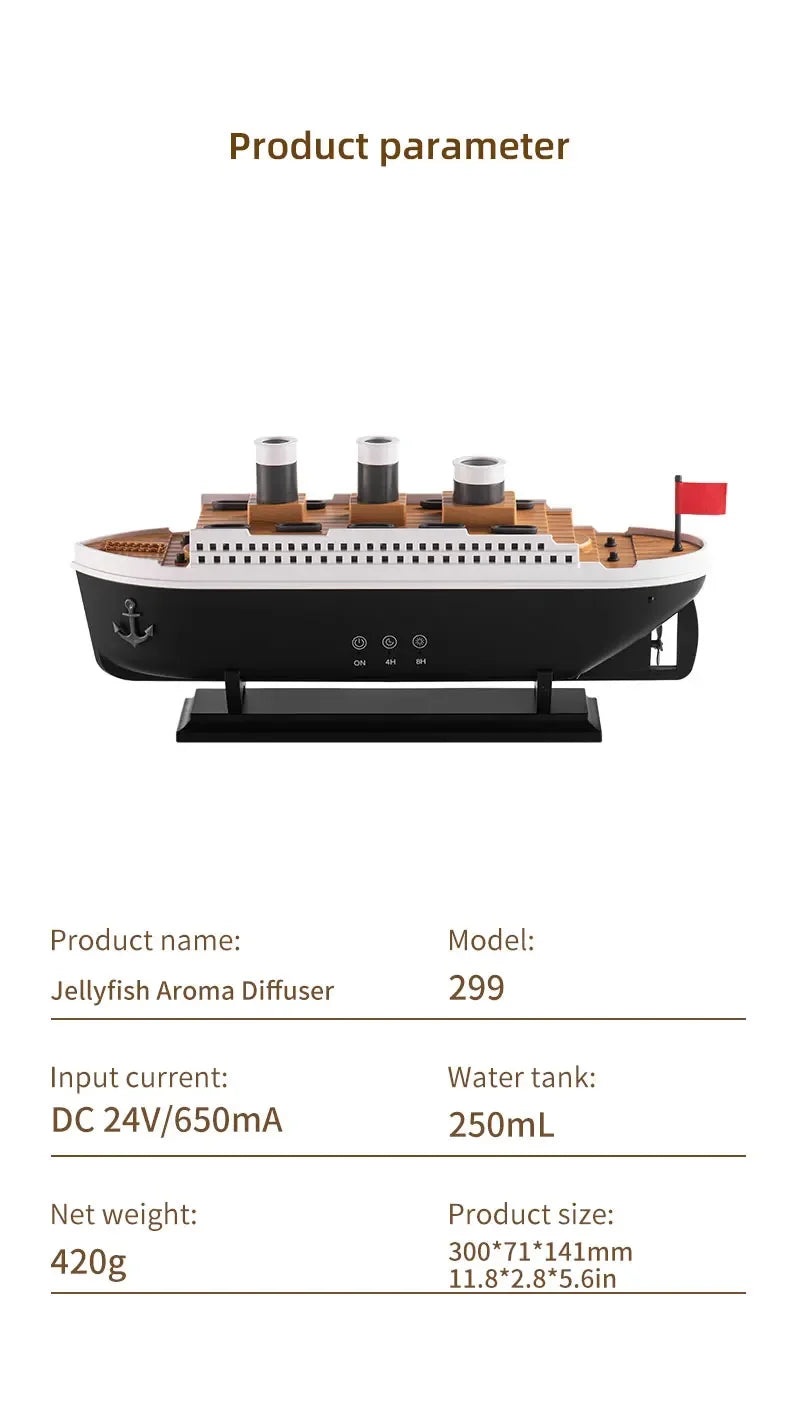 Umidificatore d'aria per modellini di navi Titanic™️