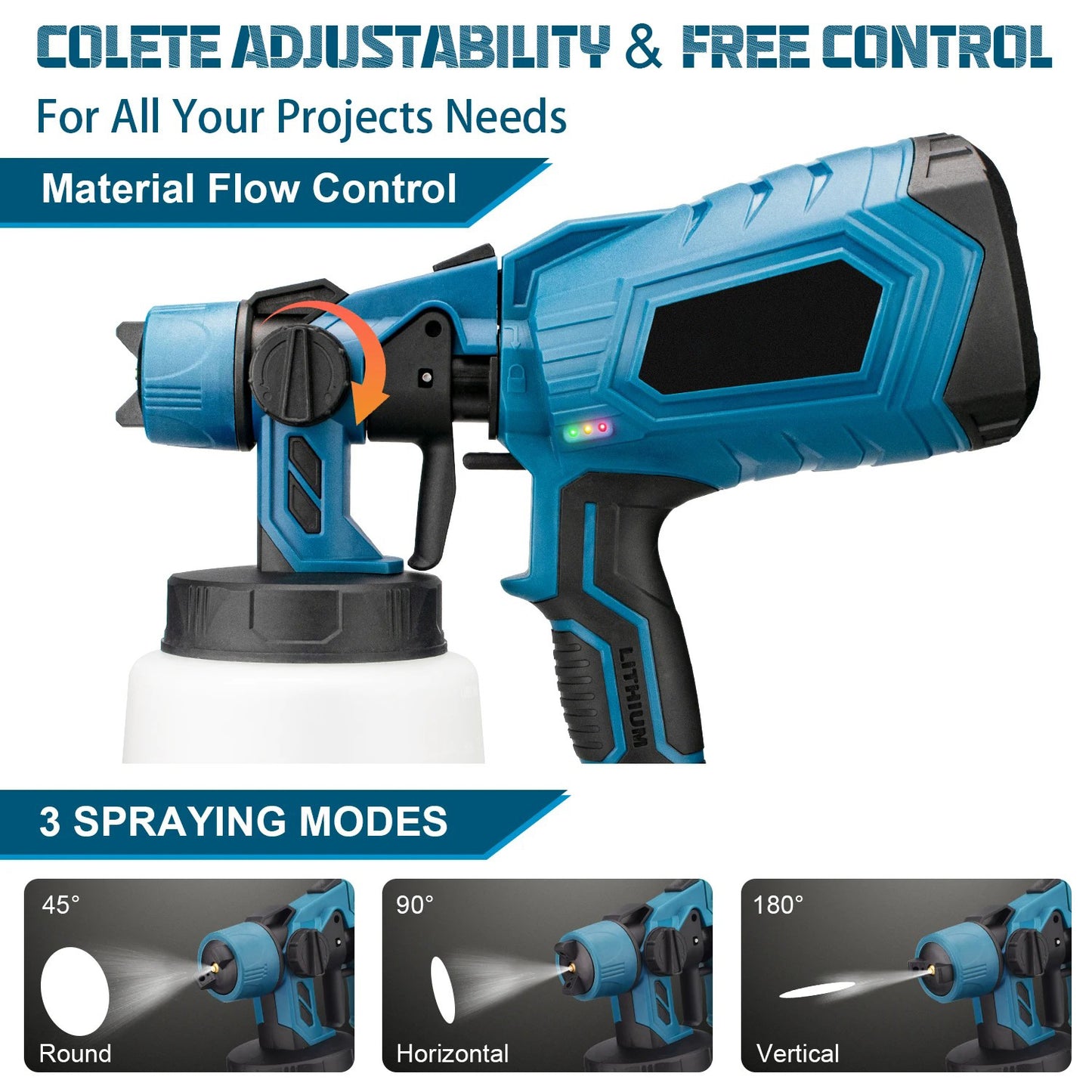 21V Cordless Paint Sprayer with Battery