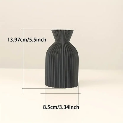 Elegant Black Plastic Vase™️