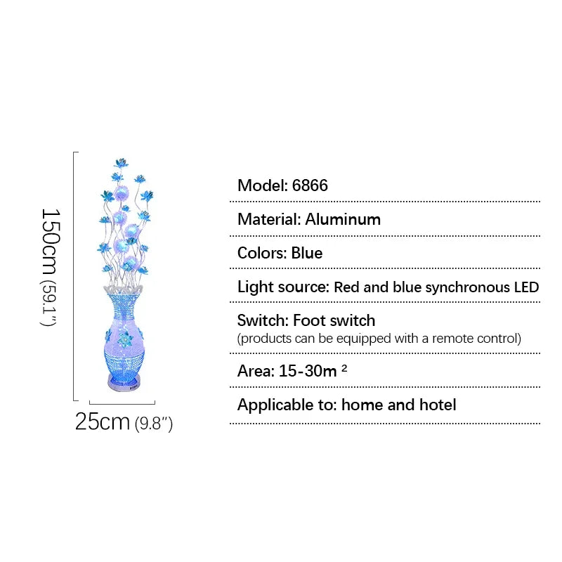 Lampada da terra COLIN Nordic Blue™️