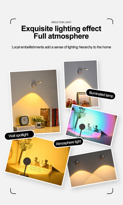 Lampada da parete wireless intelligente con rilevamento umano™️ 