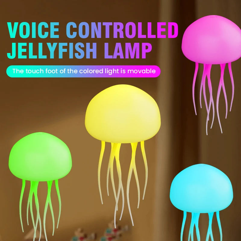 Jellyfish Cartoon LED Nihgt Light Voice Control