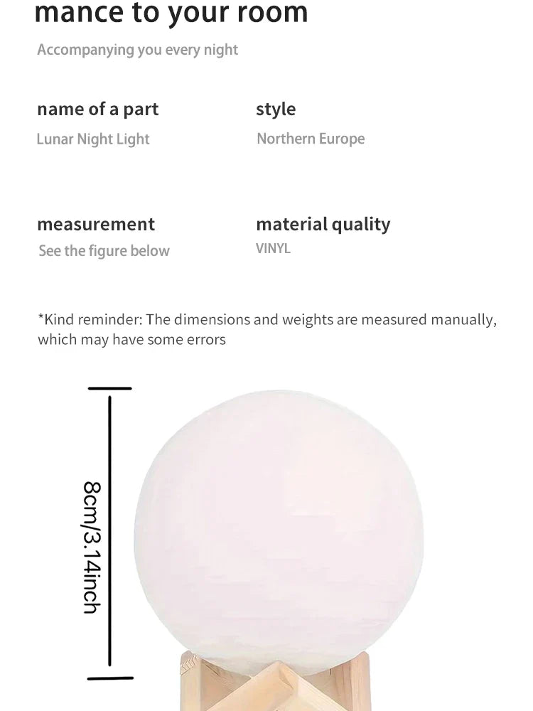 Lampada Planetaria fai da te da 8 cm Moon™️