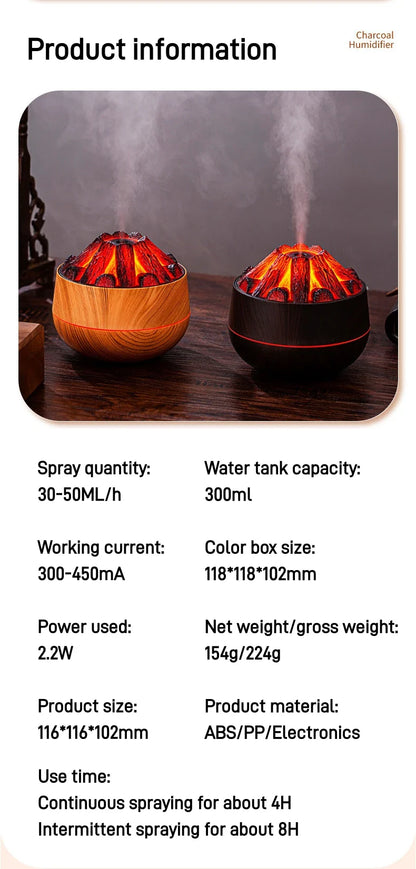 Artificial Charcoal Fire Air Humidifier™️