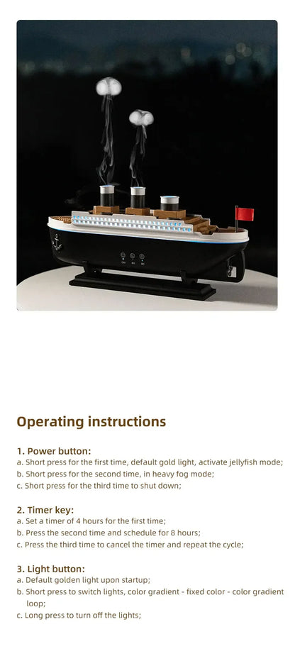 Umidificatore d'aria per modellini di navi Titanic™️ 