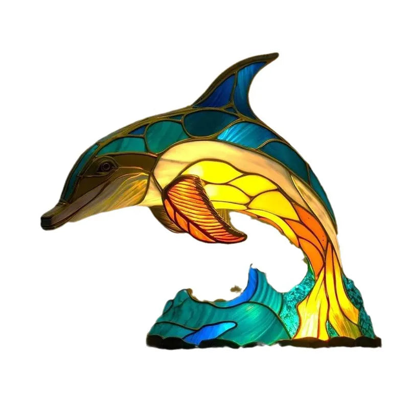 Animal Resin Stained Glass Table Lamp™️