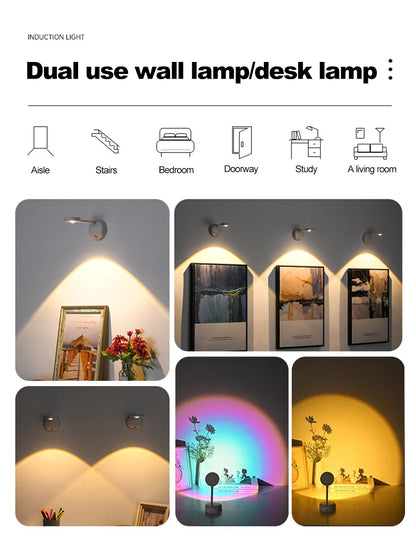 Lampada da parete wireless intelligente con rilevamento umano™️ 