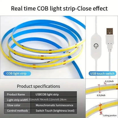 Striscia luminosa a LED con sensore tattile USB™️
