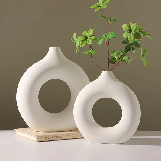 Vaso in ceramica bianca pura™️ 