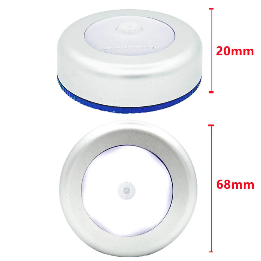 Luce notturna con sensore di movimento PIR a 6 LED, rilevatore wireless a induzione del corpo umano, accensione/spegnimento automatico della luce per l'illuminazione del comodino domestico