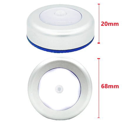 Luce notturna con sensore di movimento PIR a 6 LED, rilevatore wireless a induzione del corpo umano, accensione/spegnimento automatico della luce per l'illuminazione del comodino domestico