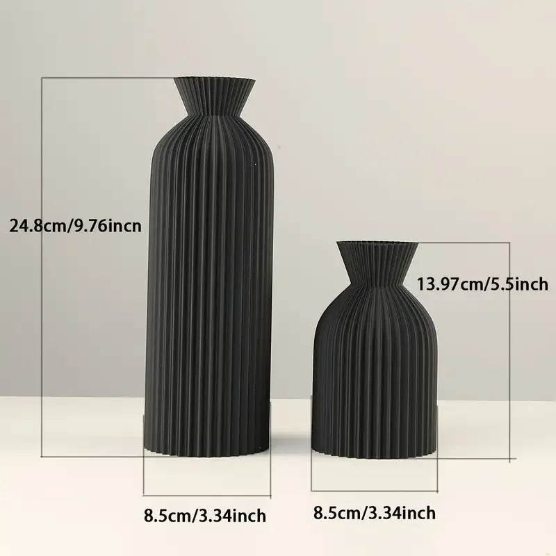 Elegant Black Plastic Vase™️