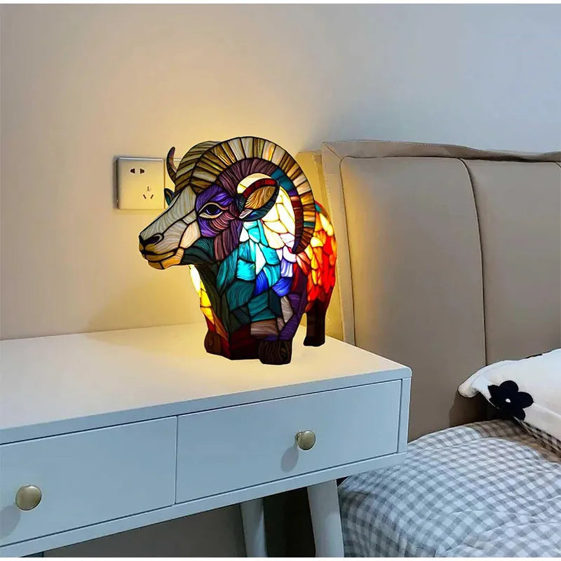 Animal Resin Stained Glass Table Lamp™️