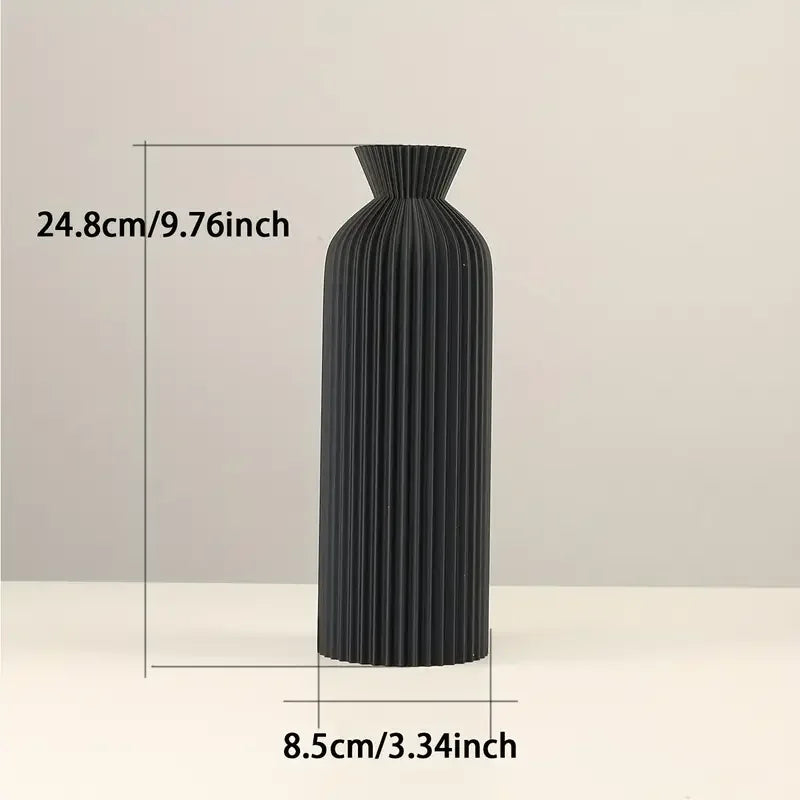 Elegant Black Plastic Vase™️