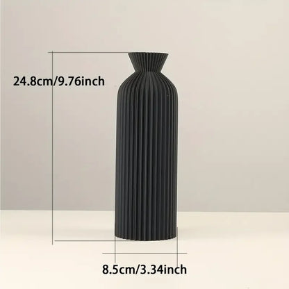 Elegant Black Plastic Vase™️