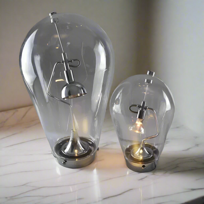 Lampada da scrivania in vetro vintage™️