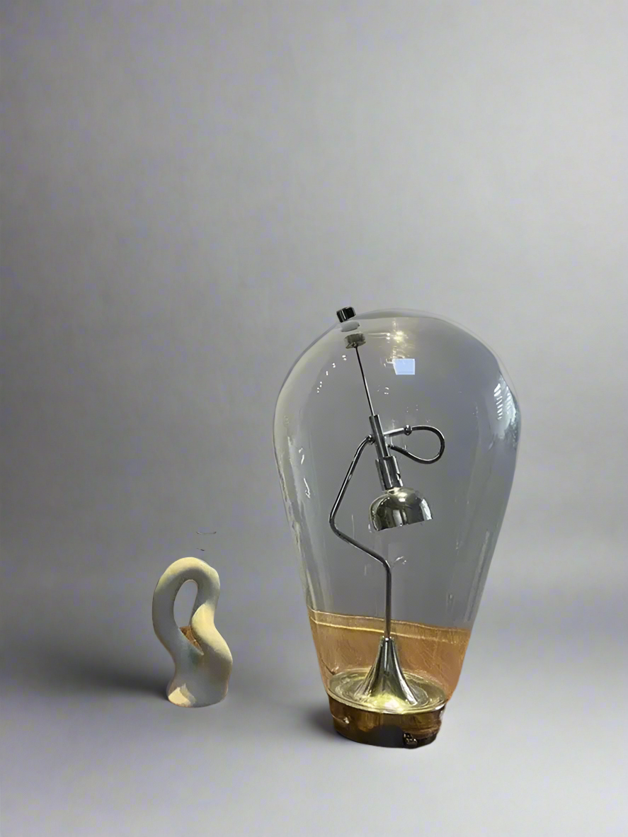 Lampada da scrivania in vetro vintage™️