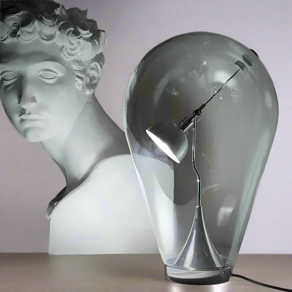 Lampada da scrivania in vetro vintage™️